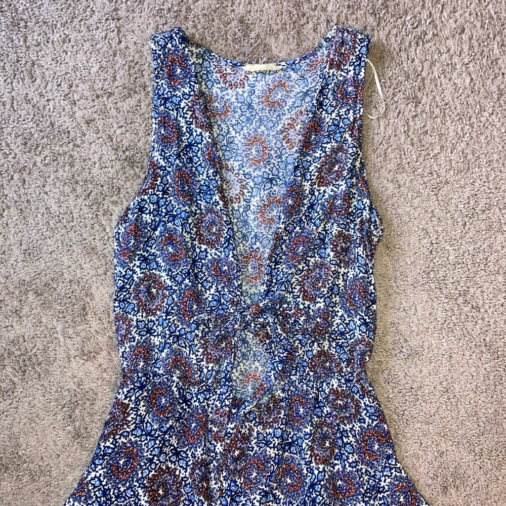 Cotton Candy LA tie front romper!